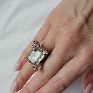 Swarovski snakebite cocktail ring